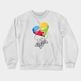 Autism mom dad Crewneck Sweatshirt